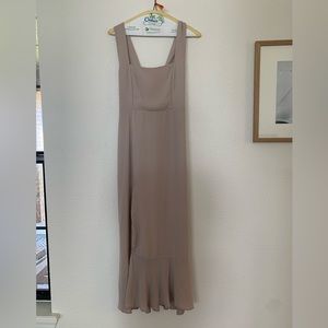 Show Me Your Mu Mu | Claire Midi Dress in Show Me The Ring Crisp